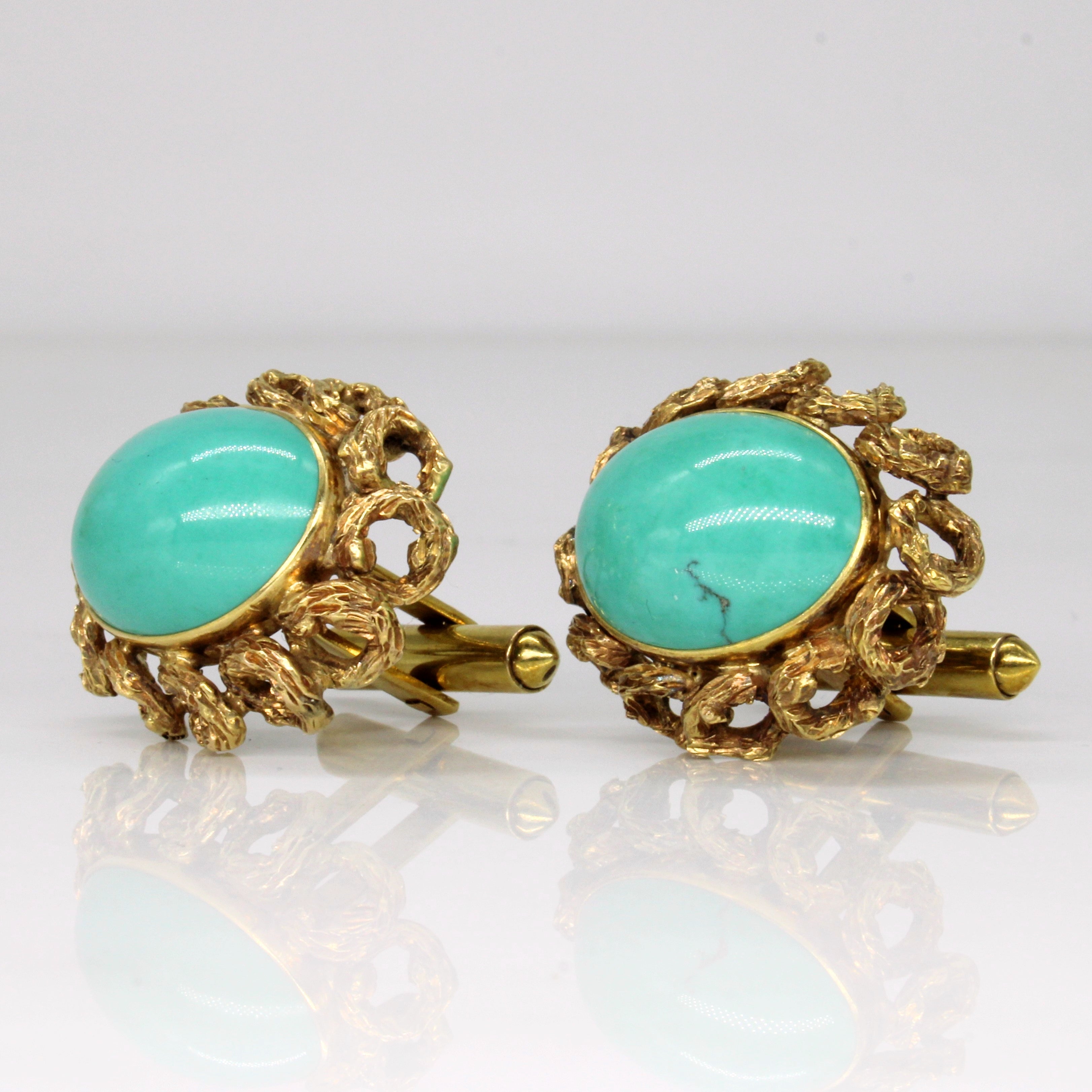 Turquoise Cufflinks | 22.50ctw |