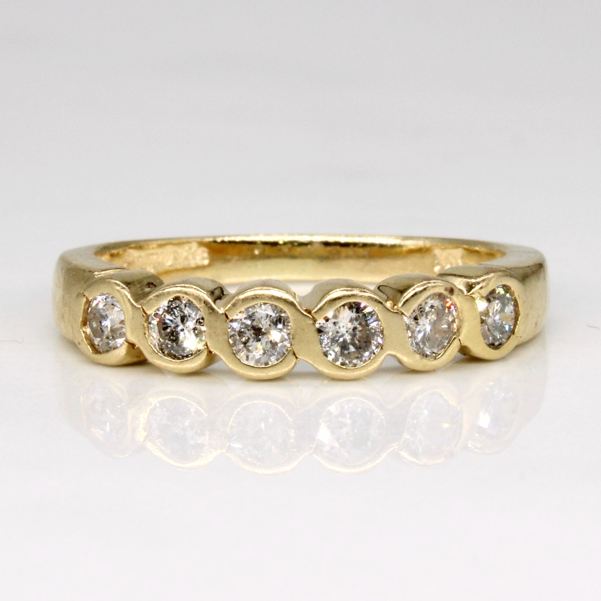 Bezel Set Diamond Ring | 0.36ctw | SZ 5.5 |