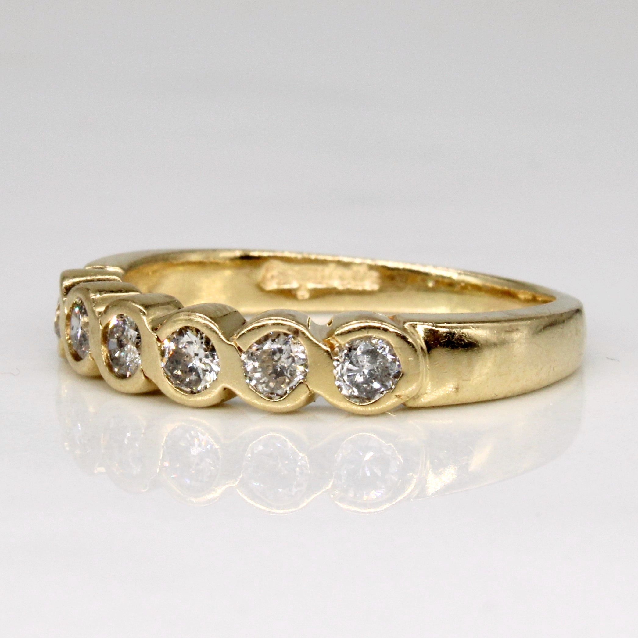 Bezel Set Diamond Ring | 0.36ctw | SZ 5.5 |