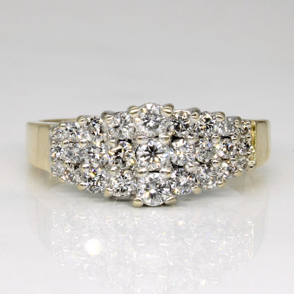 Diamond Cluster Ring | 0.80ctw | SZ 9.5 |