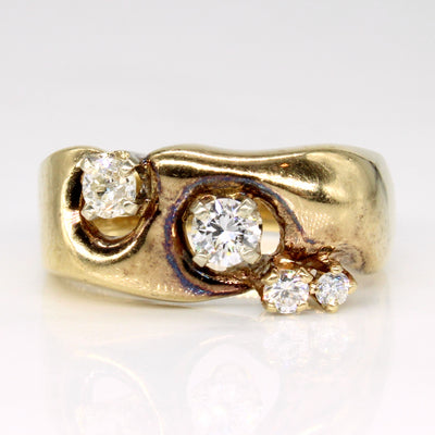 Diamond Cocktail Ring | 0.32ctw | SZ 7.25 |