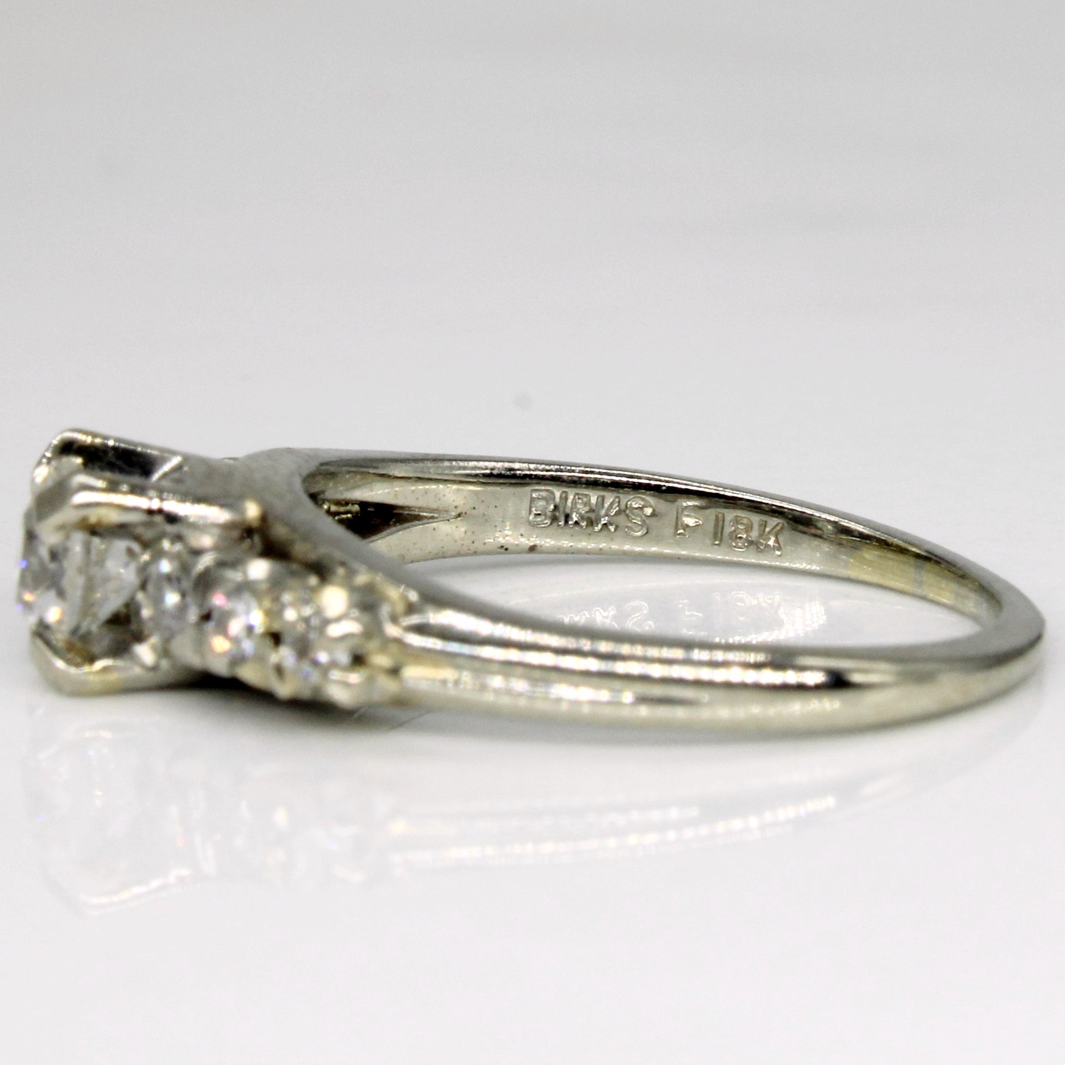 1930s Era Old European Cut Diamond Ring | 0.43ctw | SZ 4 |