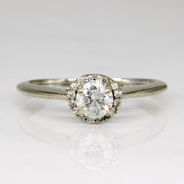 Diamond Halo Ring | 0.61ctw | SZ 8.75 |