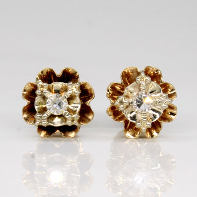 Diamond Flower 14k Earrings | 0.10ctw |