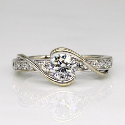 Diamond Bypass Ring | 0.46ctw | SZ 4 |