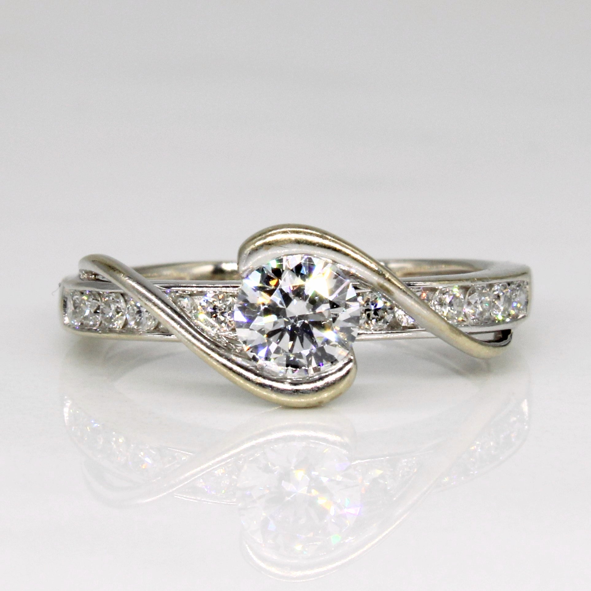 Diamond Bypass Ring | 0.46ctw | SZ 4 |