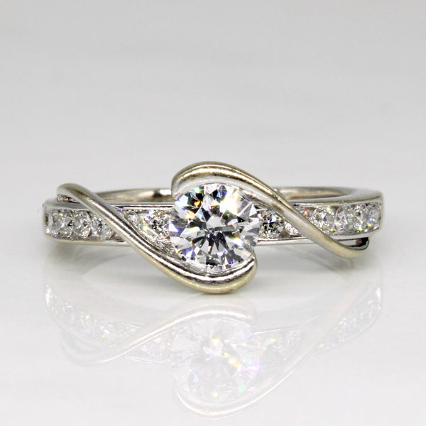 Diamond Bypass Ring | 0.46ctw | SZ 4 |