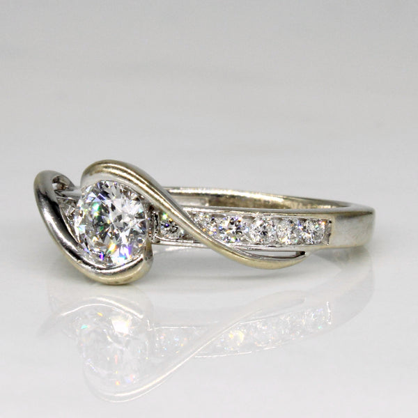 Diamond Bypass Ring | 0.46ctw | SZ 4 |