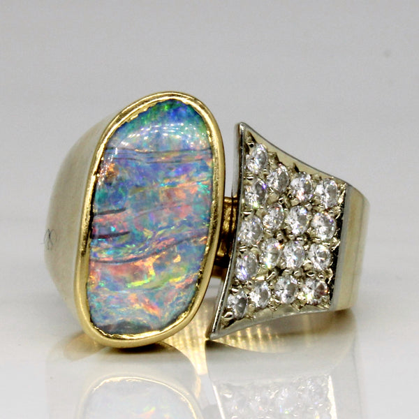 Opal & Diamond Cocktail Ring | 2.05ct, 0.43ctw | SZ 6.5 |