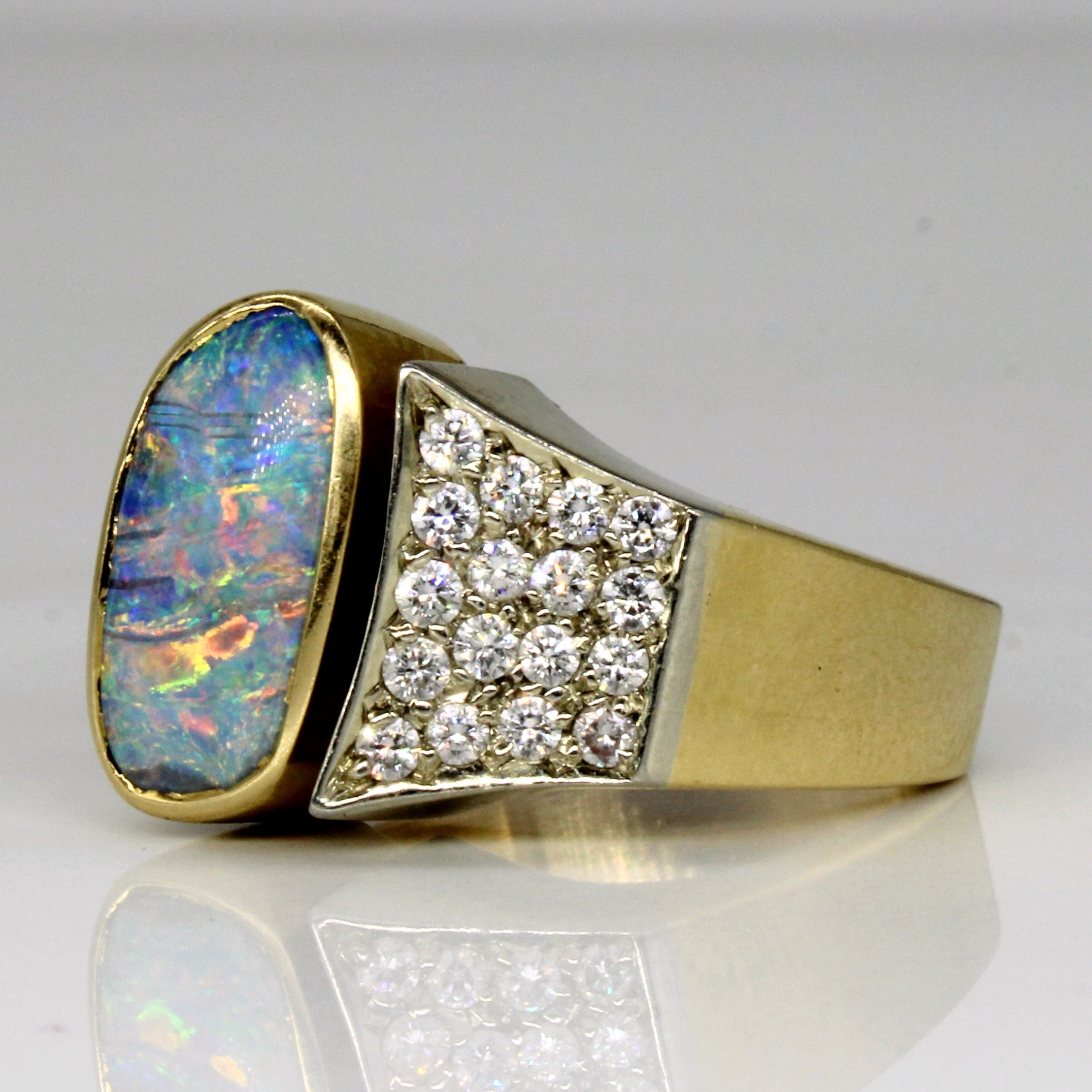 Opal & Diamond Cocktail Ring | 2.05ct, 0.43ctw | SZ 6.5 |