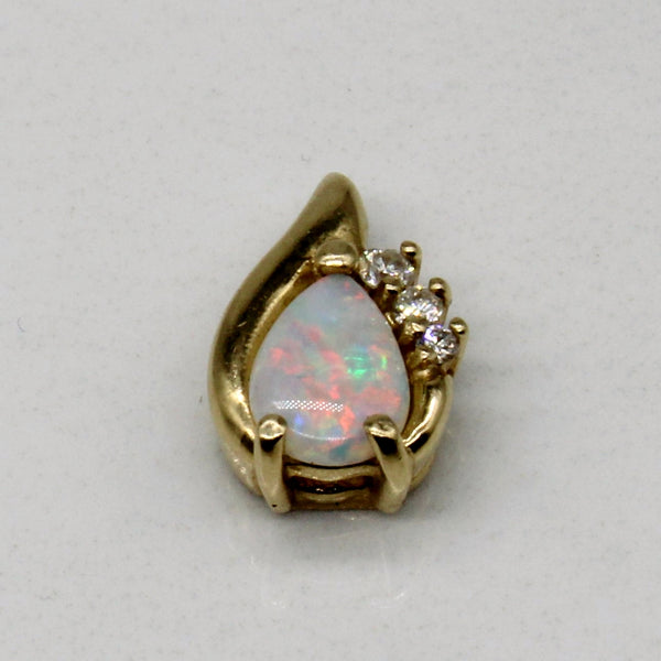Opal & Diamond Pendant | 0.27ct, 0.06ctw |
