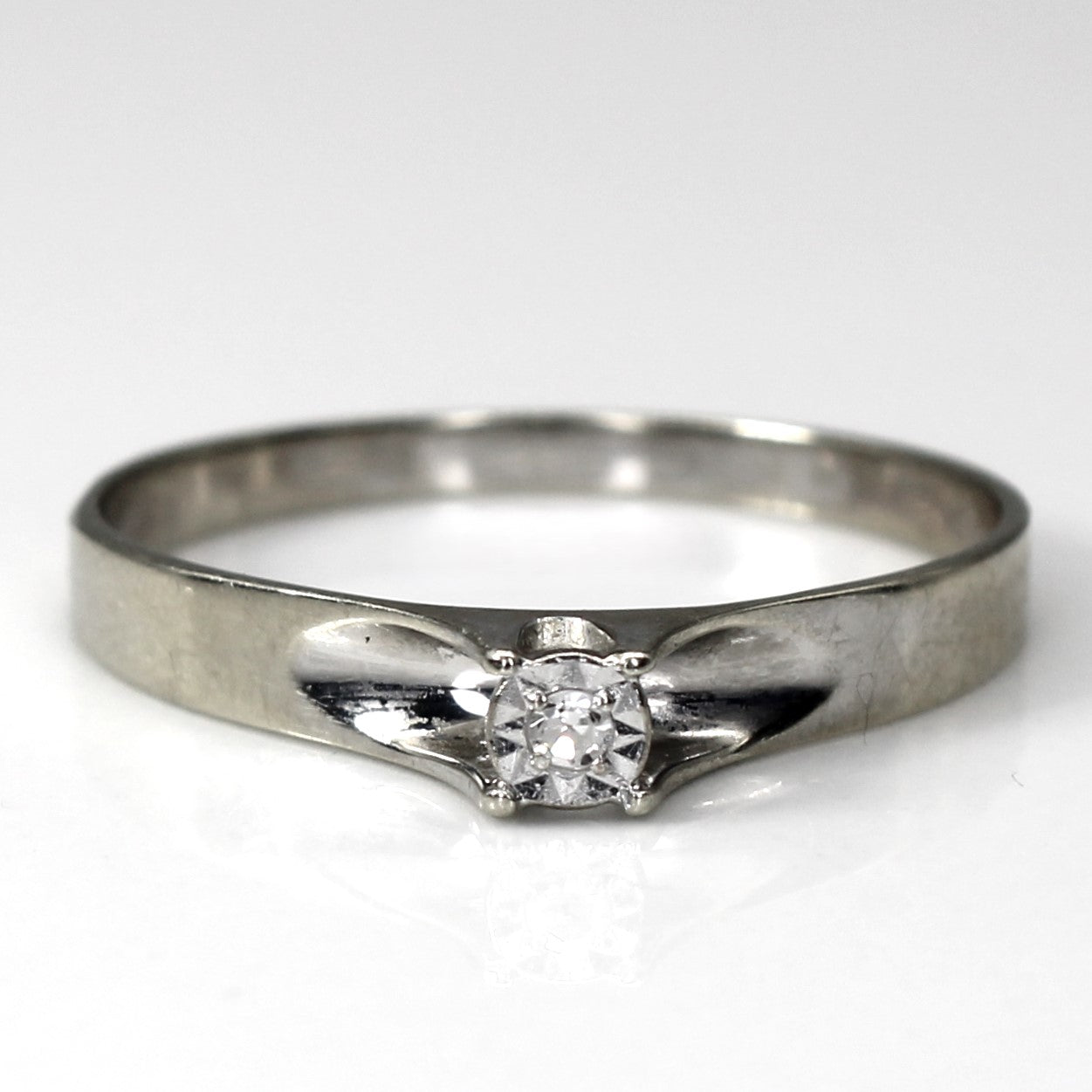 Solitaire Diamond Ring | 0.01ct | SZ 8.5 |