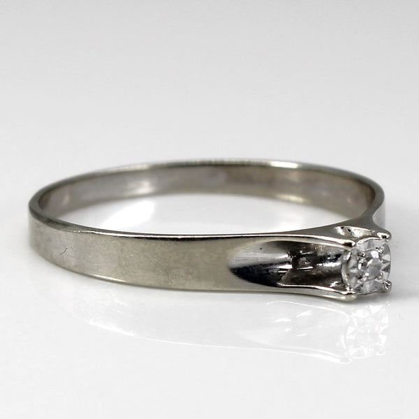 Solitaire Diamond Ring | 0.01ct | SZ 8.5 |