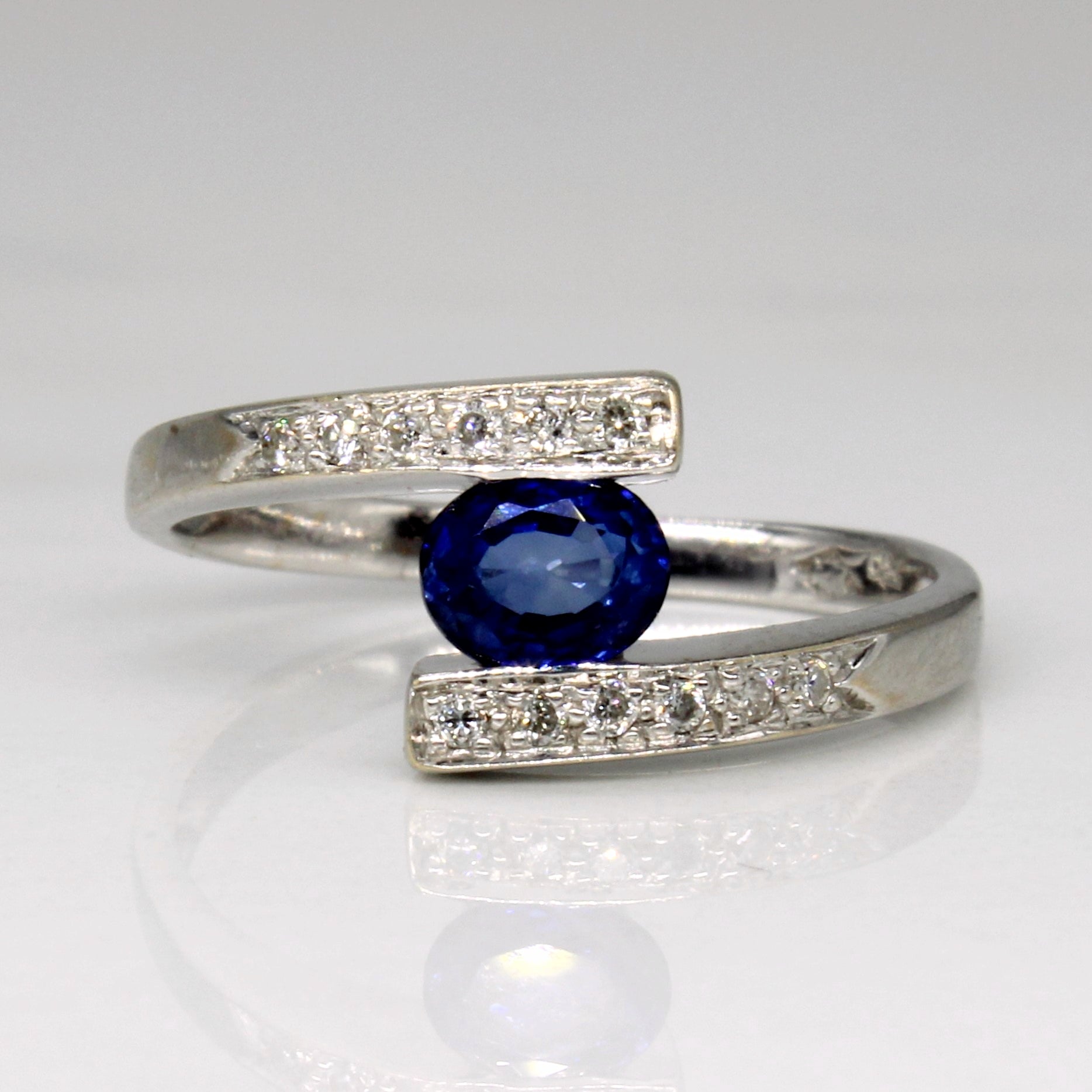 Sapphire & Diamond Waterfall Ring | 0.35ct, 0.06ctw | SZ 5.25 |