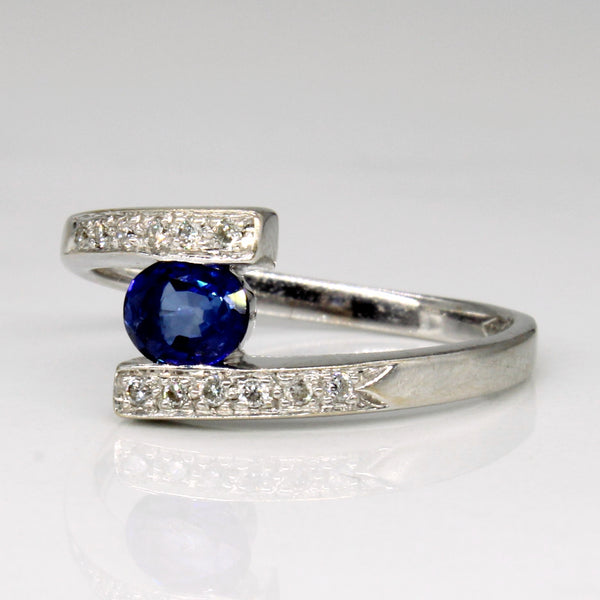 Sapphire & Diamond Waterfall Ring | 0.35ct, 0.06ctw | SZ 5.25 |