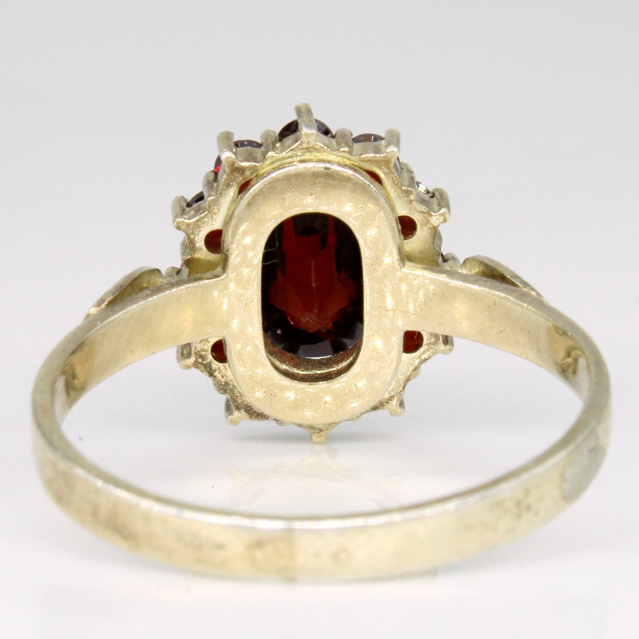 Fancy Rose Cut Garnet Ring | 3.50ctw | SZ 7.5 |