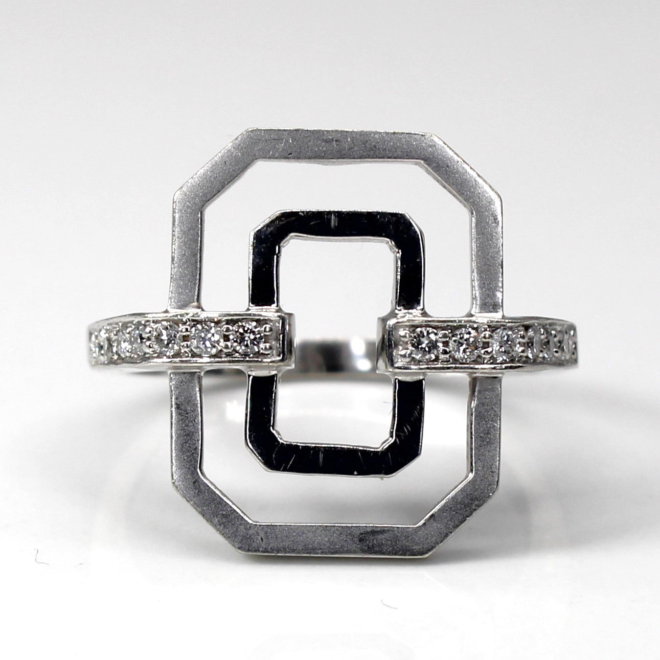 Textured Diamond Ring | 0.16ctw | SZ 6.5 |