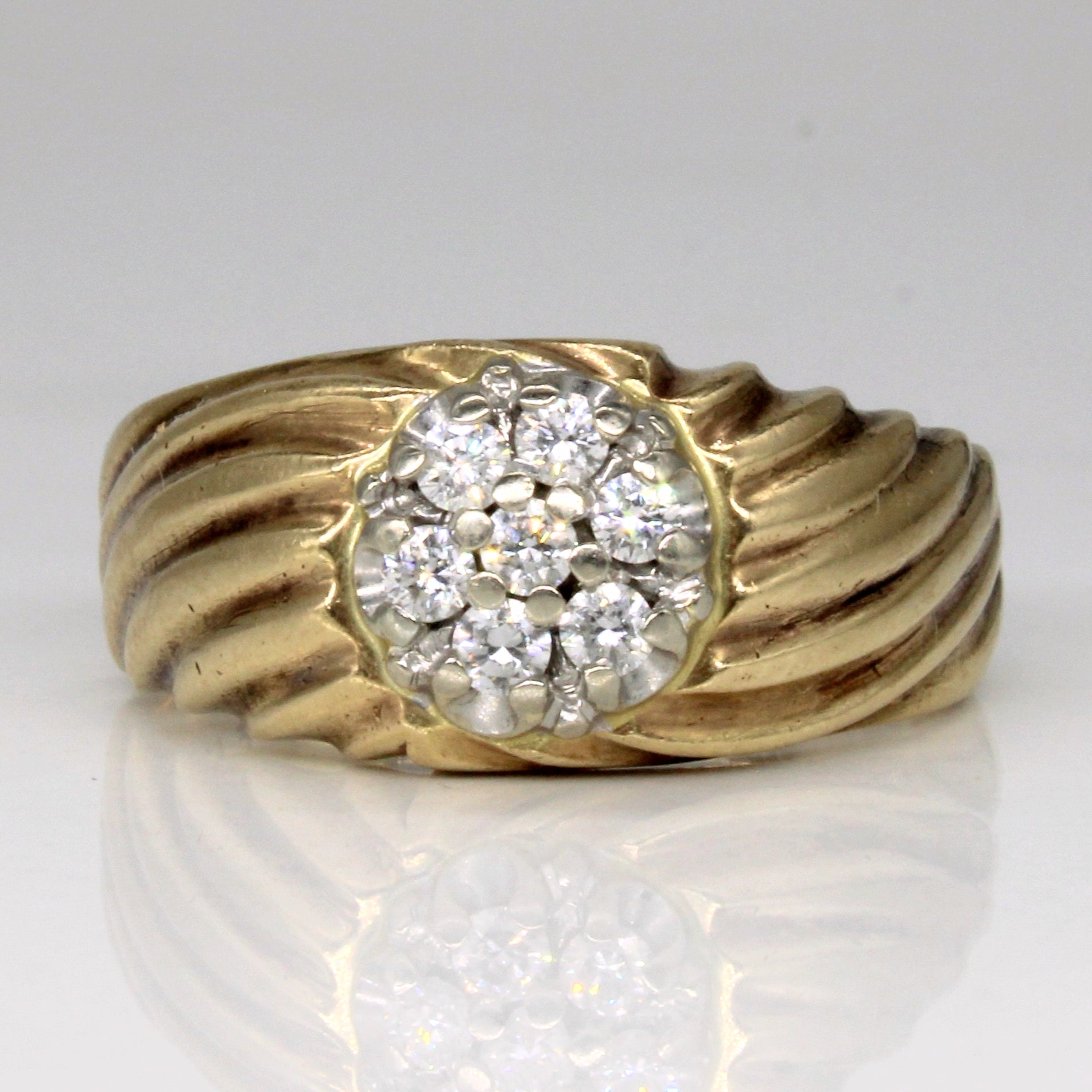 Birks' Diamond Cluster Ring | 0.28ctw | SZ 8.75 |