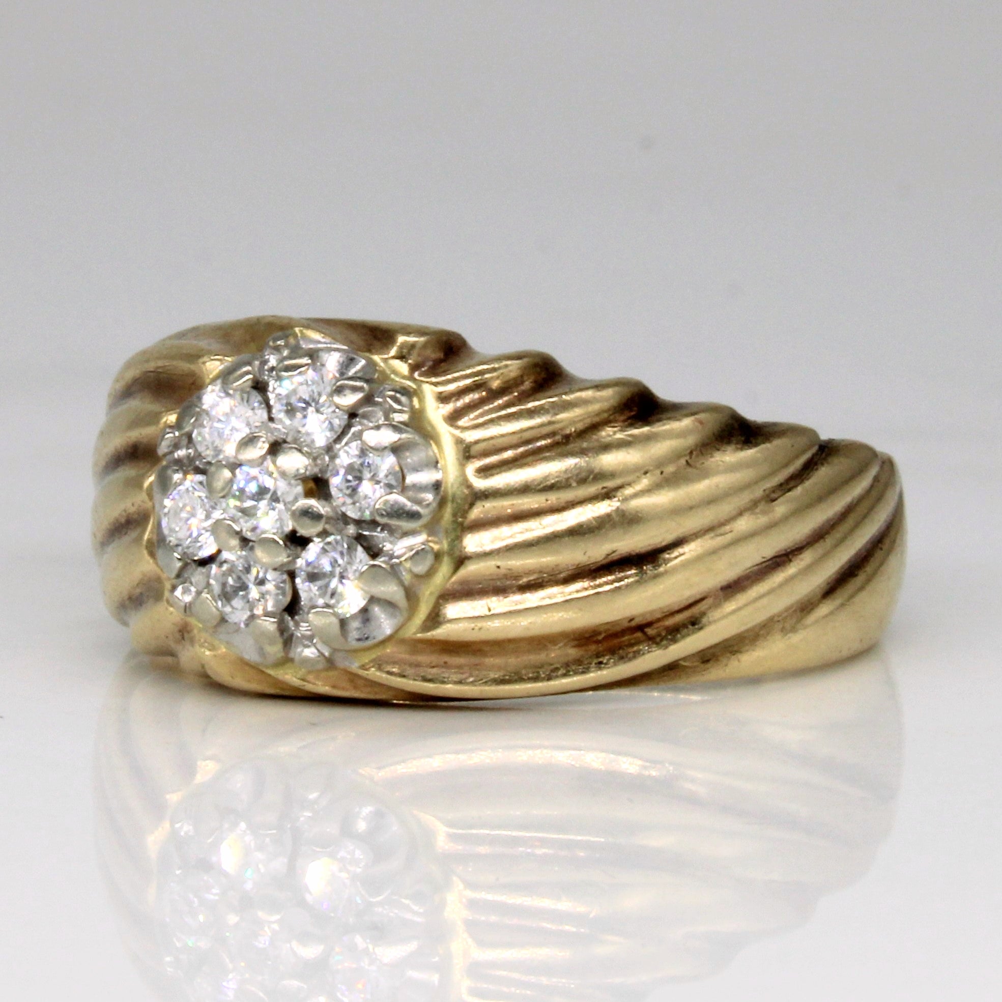 Birks' Diamond Cluster Ring | 0.28ctw | SZ 8.75 |