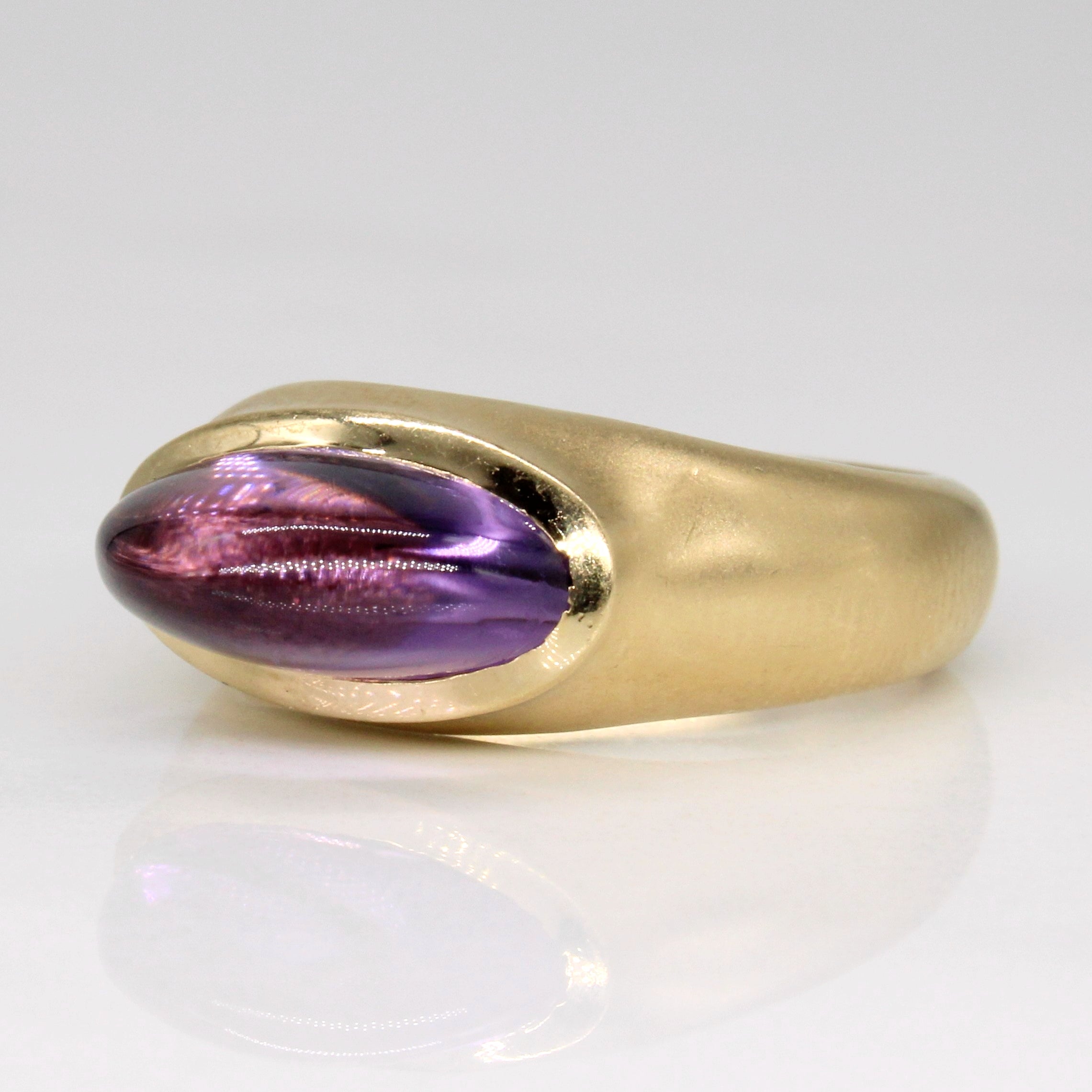 Cab Cut Amethyst Ring | 4.00ct | SZ 5.75 |