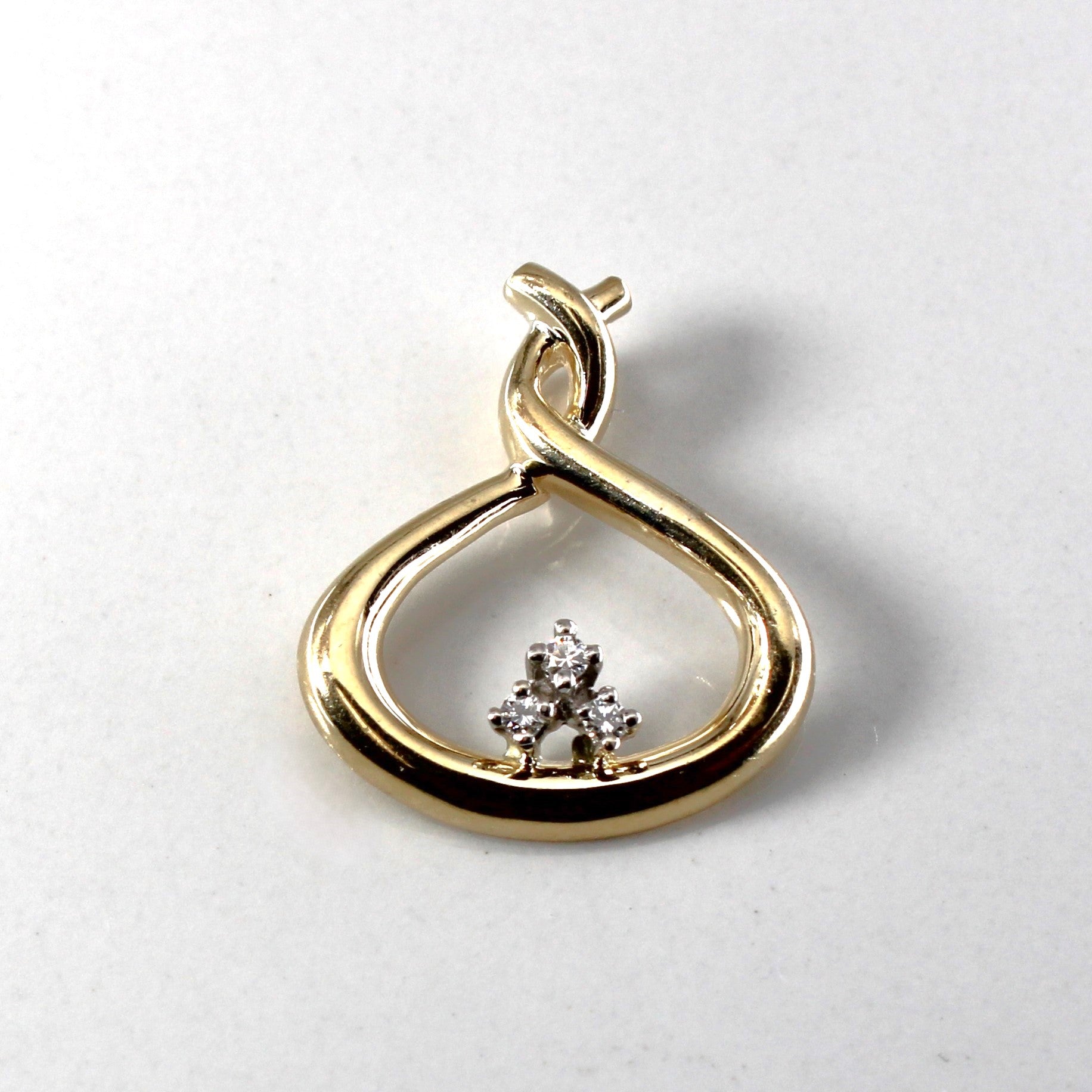 Prong Set Diamond Drop Pendant | 0.04ctw |