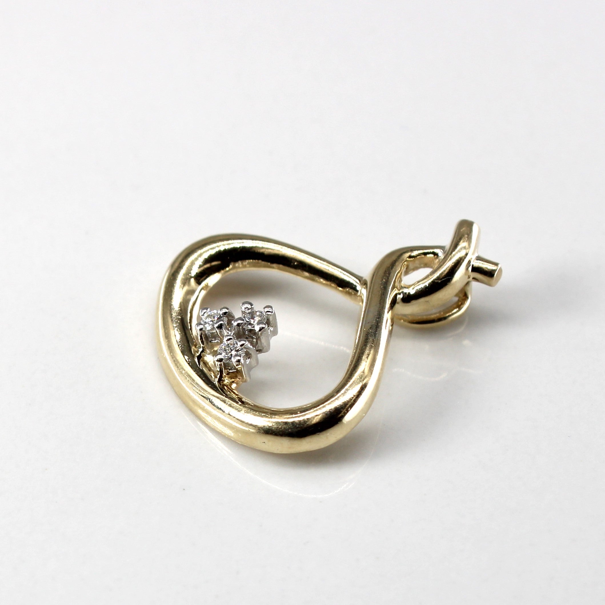 Prong Set Diamond Drop Pendant | 0.04ctw |