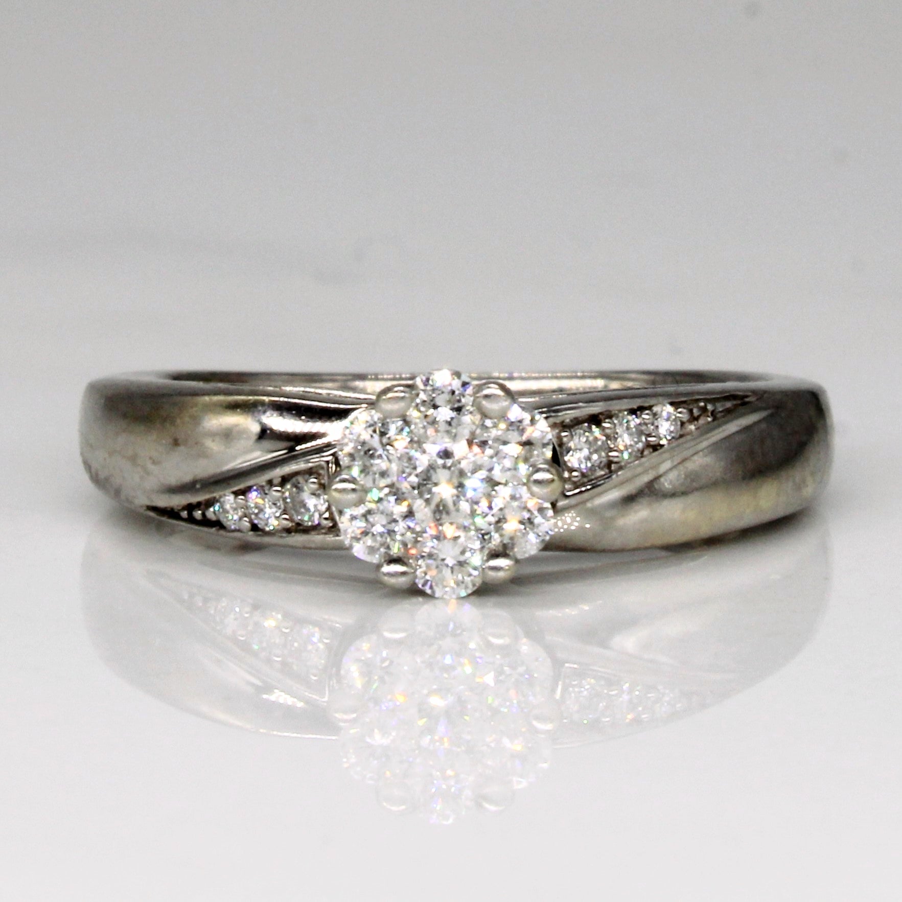 Diamond Cluster Set Ring | 0.28ctw | SZ 5.25 |