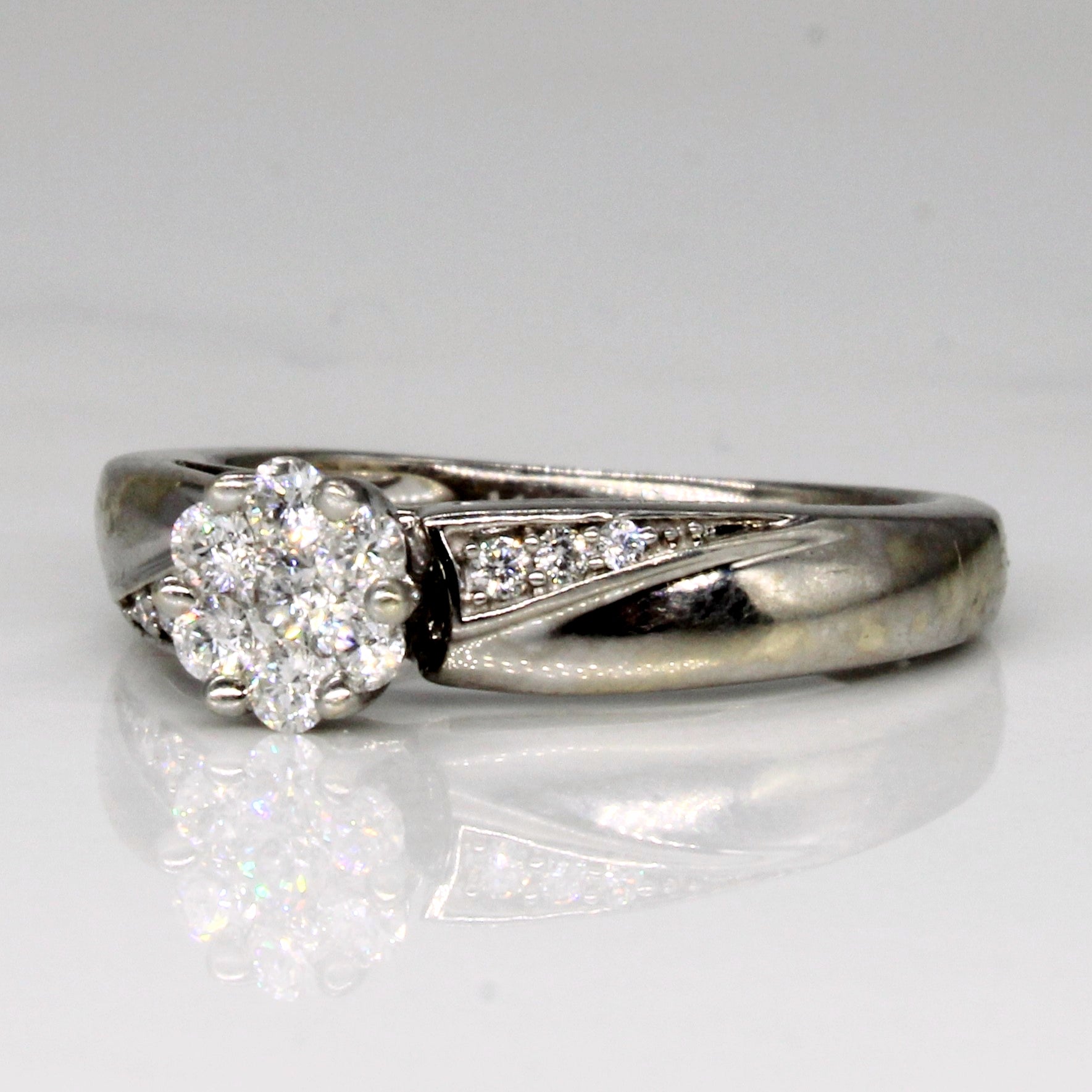 Diamond Cluster Set Ring | 0.28ctw | SZ 5.25 |
