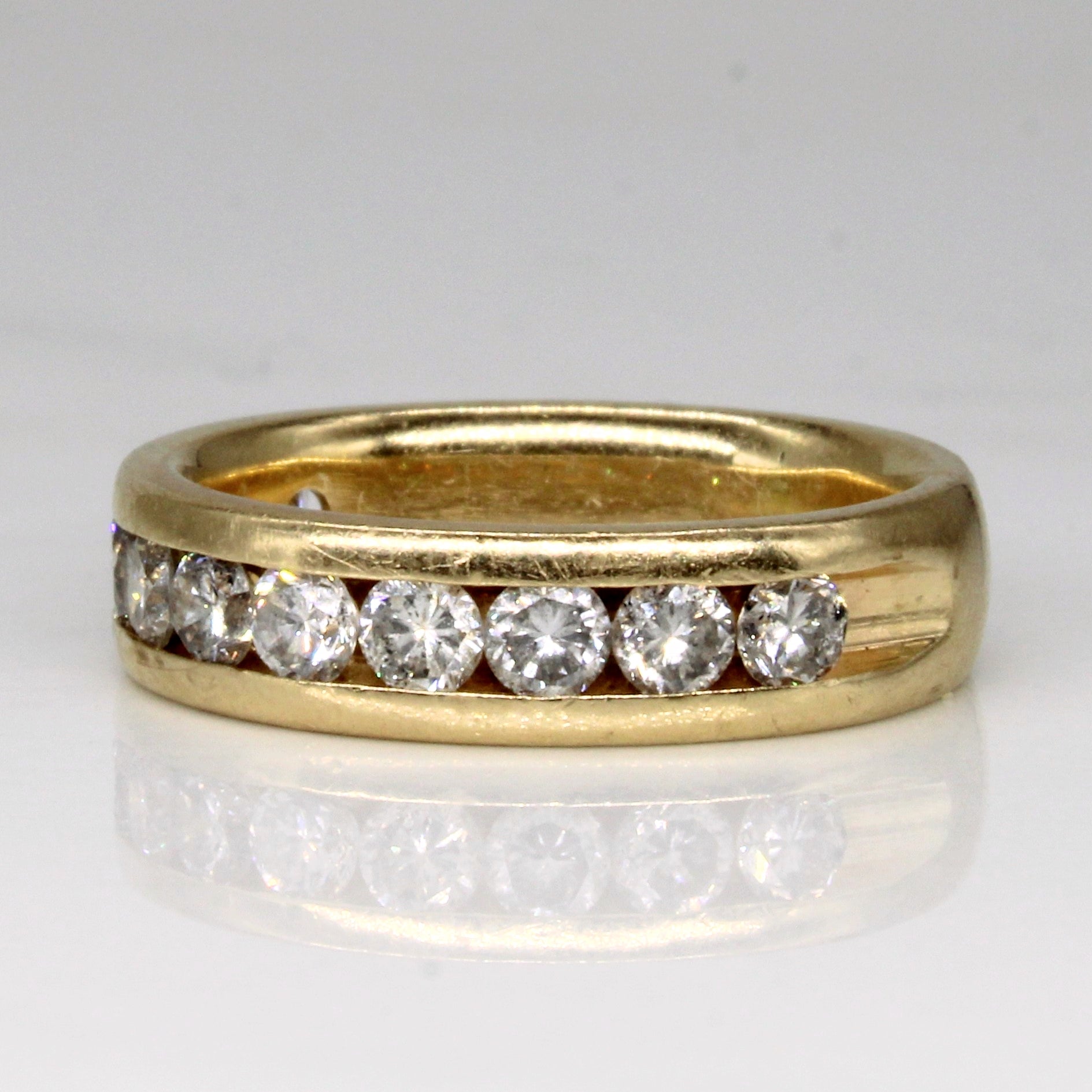 Channel Set Diamond Ring | 0.94ctw | SZ 6 |