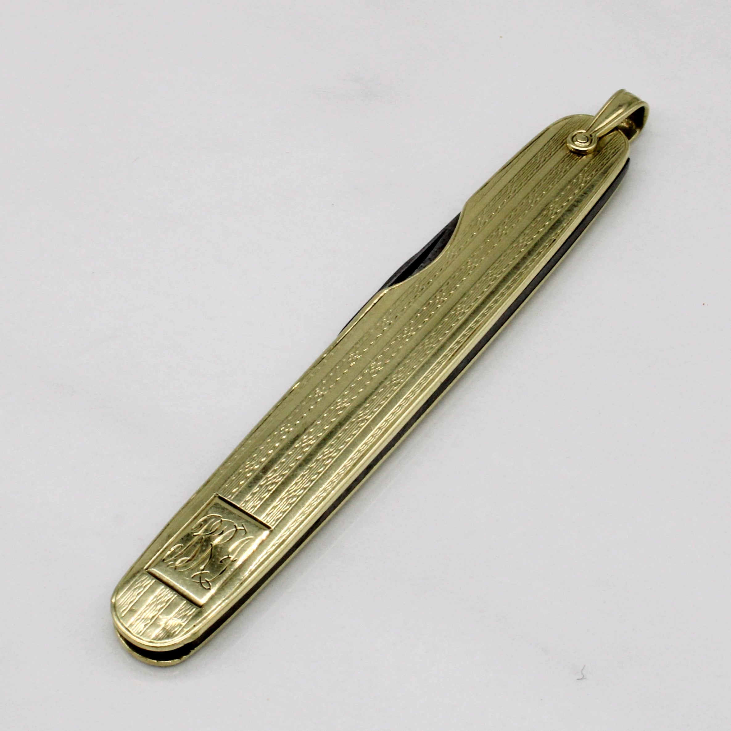 14k Yellow Gold Pocket Knife