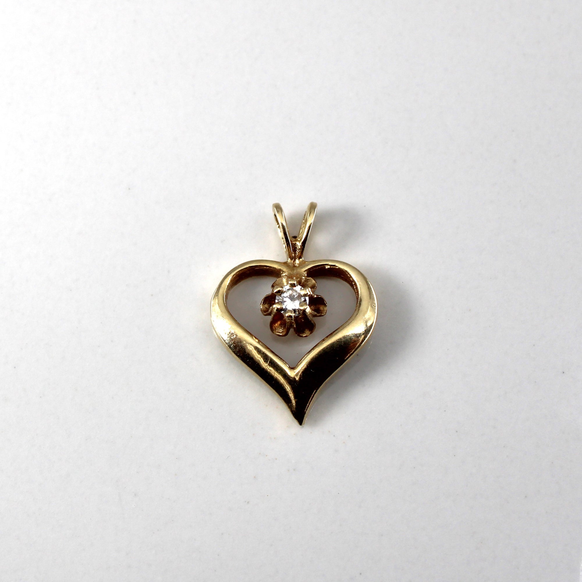 Diamond Heart Pendant | 0.04ct |