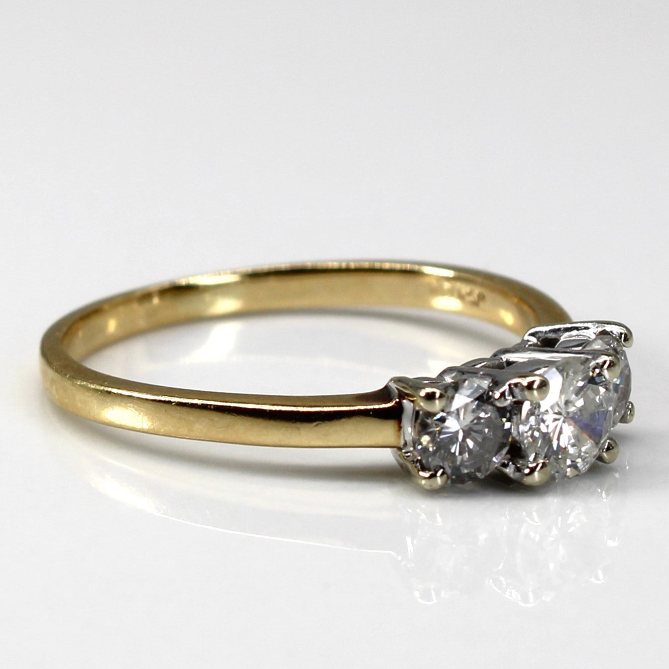 Three Stone Diamond Ring | 0.78ctw | SZ 7.25 |