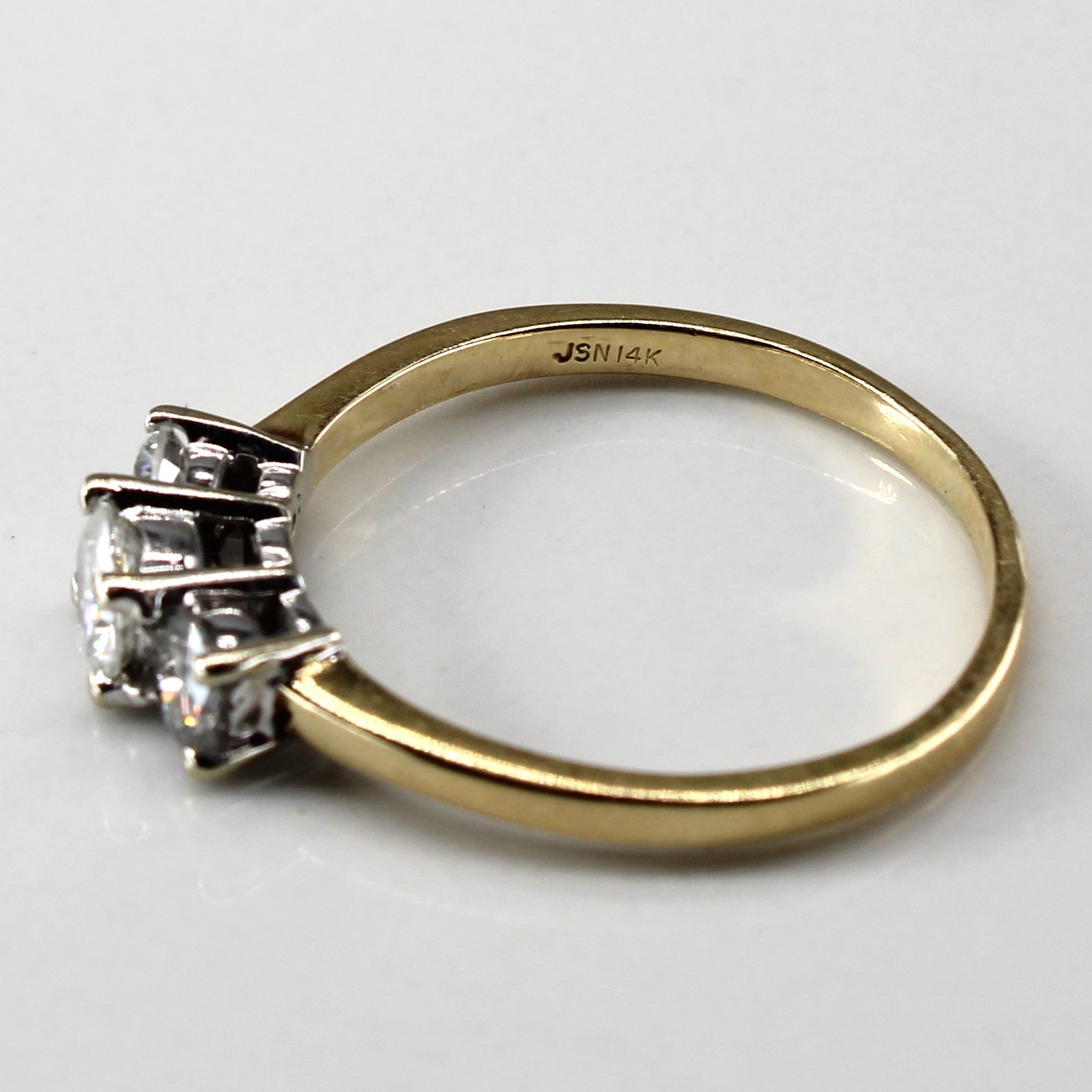 Three Stone Diamond Ring | 0.78ctw | SZ 7.25 |