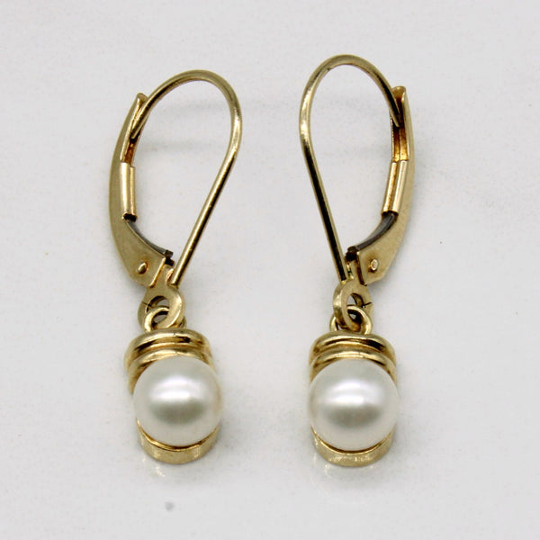 Pearl 14k Drop Earrings