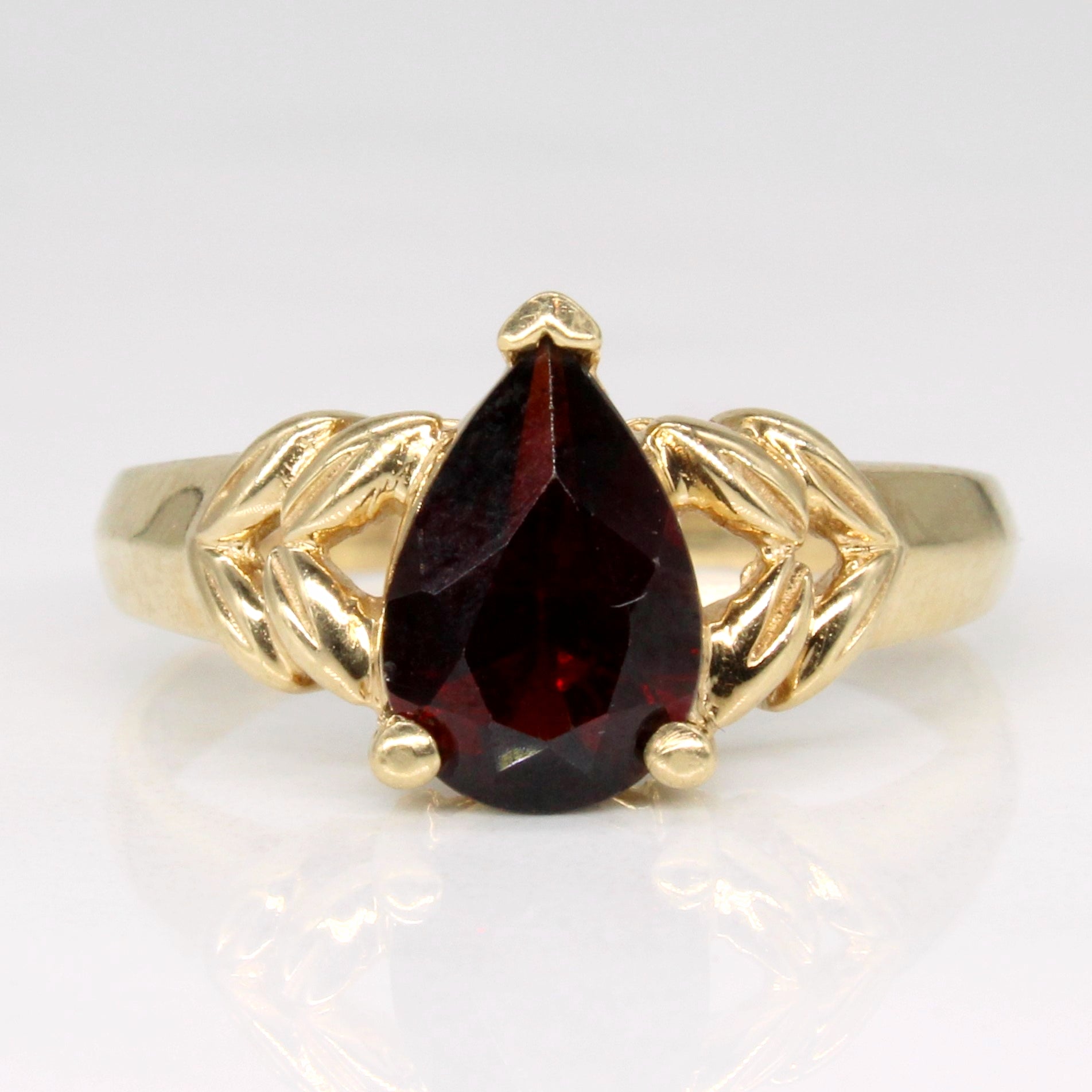 Pear Cut Garnet Ring | 1.35ct | SZ 6.75 |