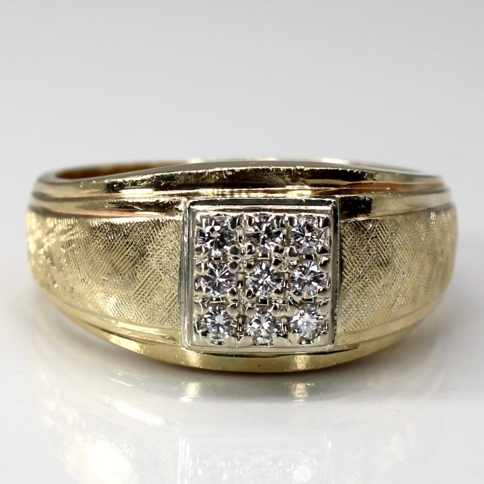 Cluster Set Diamond Ring | 0.18ctw | SZ 9.75 |