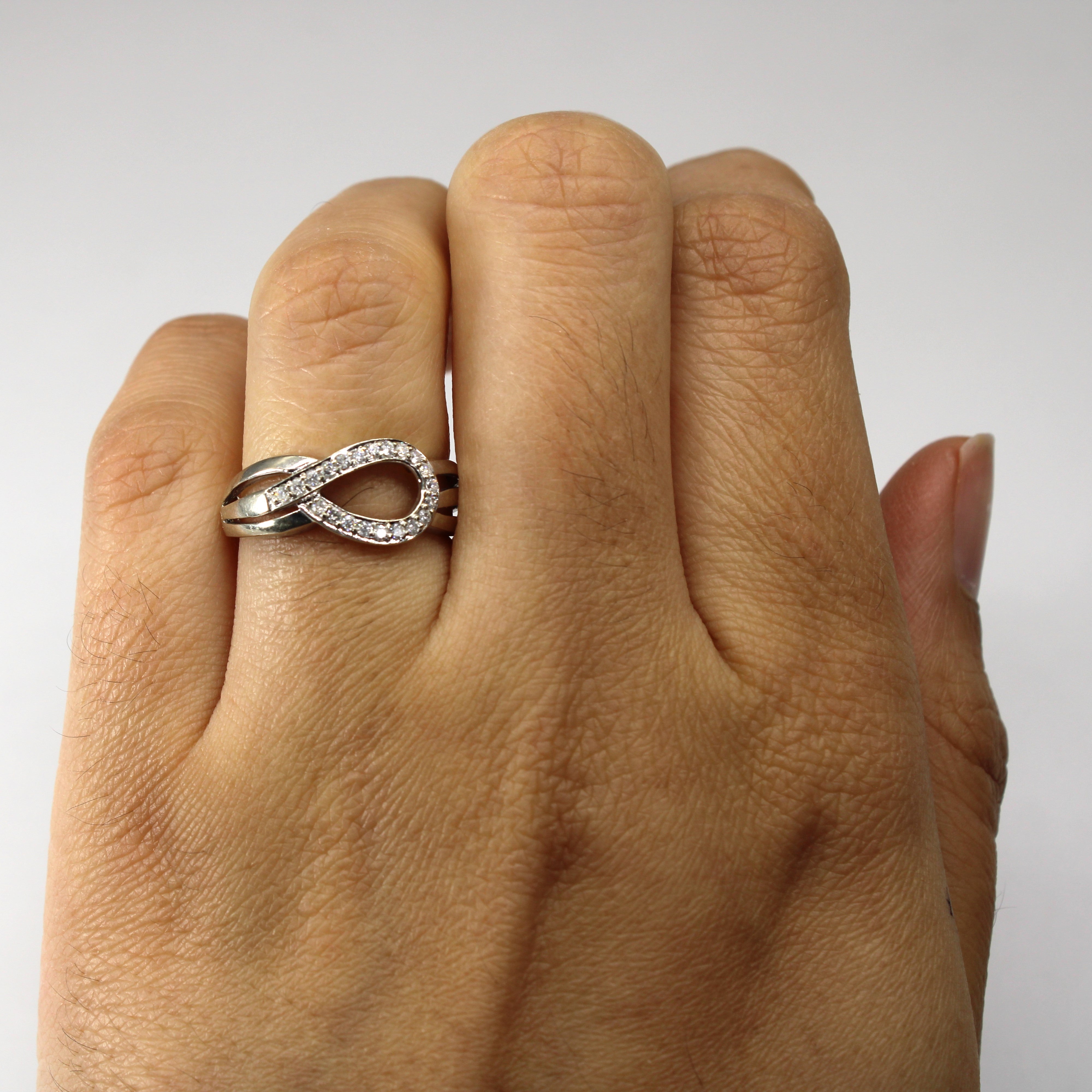 Diamond Infinity Ring | 0.21ctw | SZ 5.25 |