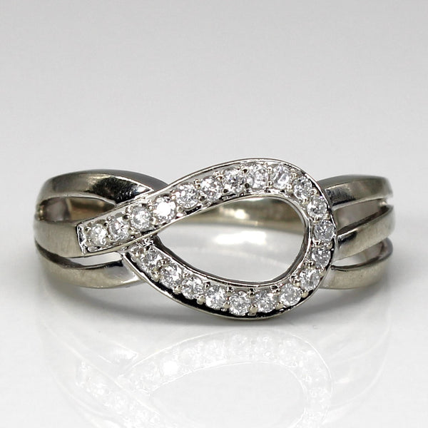 Diamond Infinity Ring | 0.21ctw | SZ 5.25 |