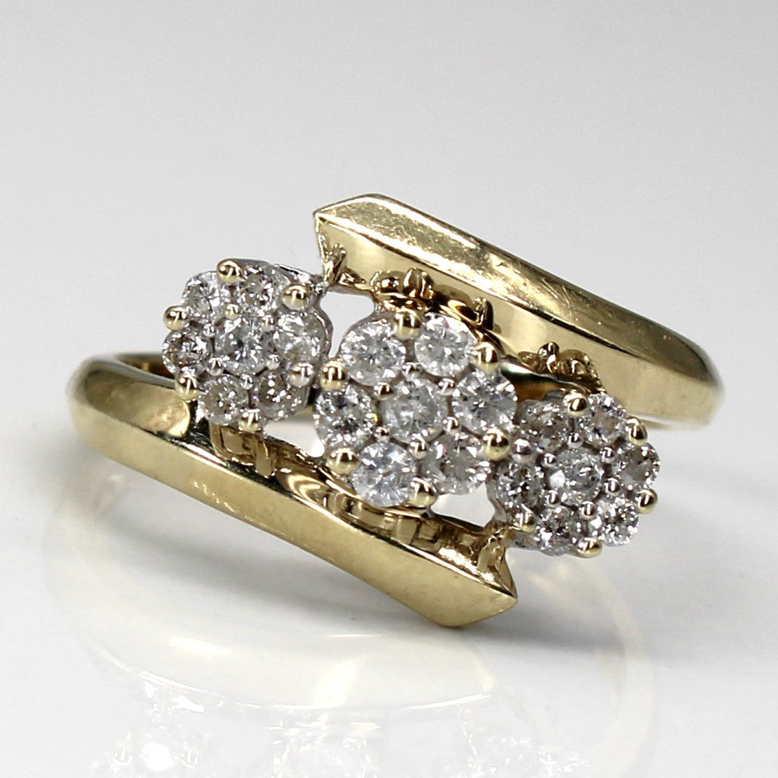 Bypass Cluster Diamond Ring | 0.40ctw | SZ 7.25 |