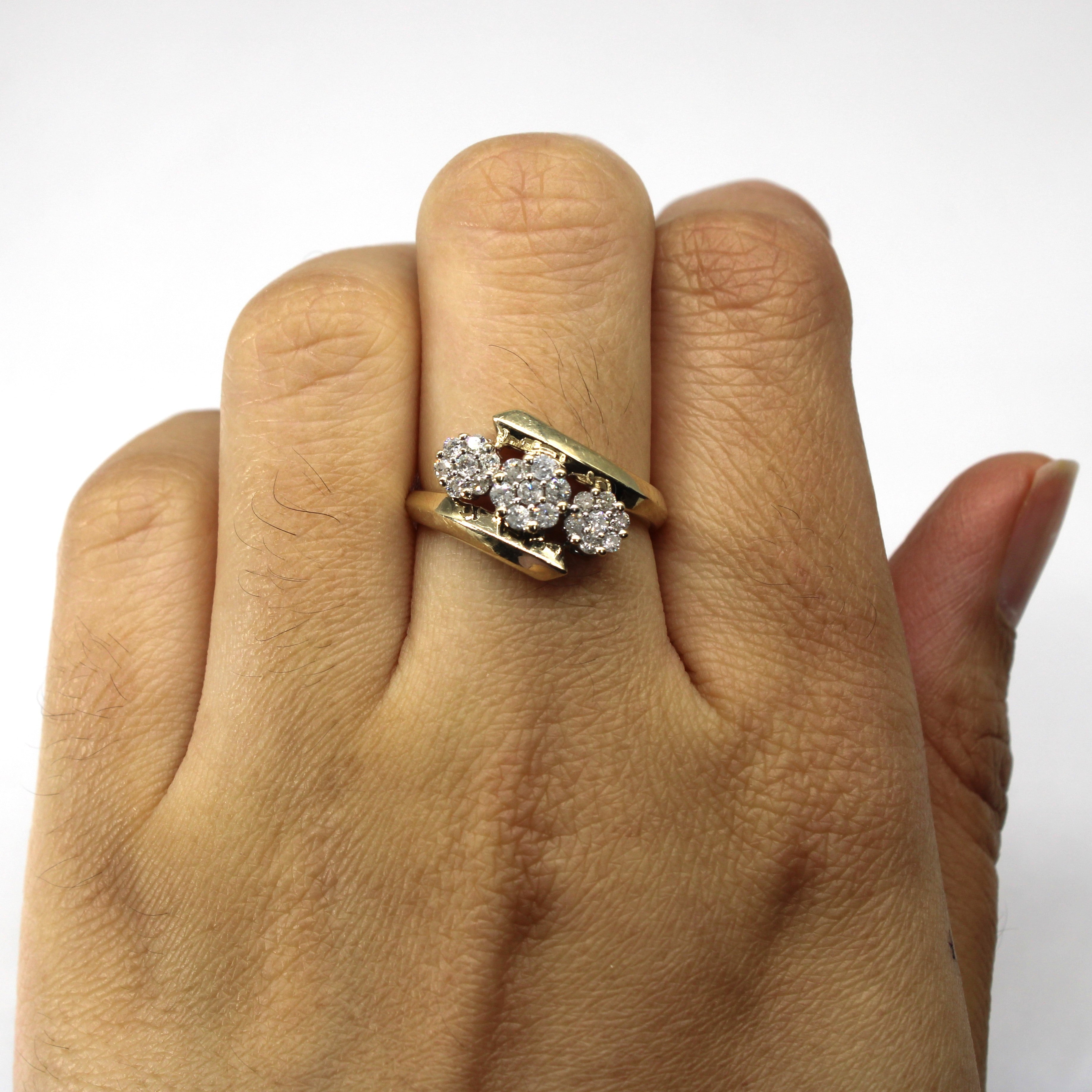 Bypass Cluster Diamond Ring | 0.40ctw | SZ 7.25 |