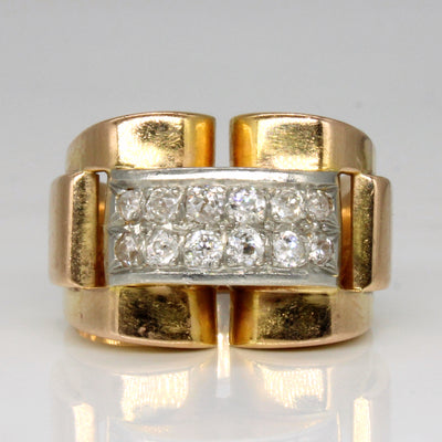 Vintage European Cut Diamond Ring | 0.40ctw | SZ 6.75 |