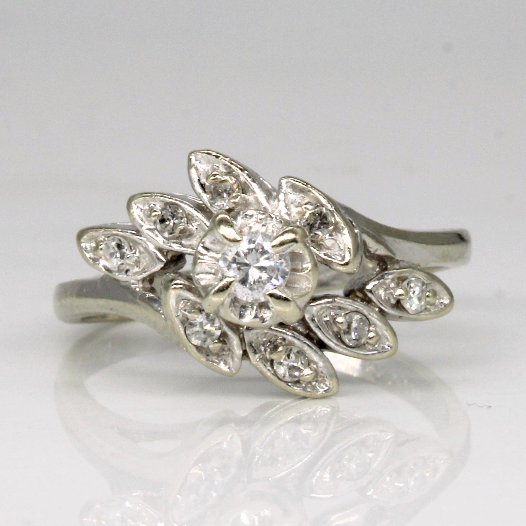 Diamond Waterfall Ring | 0.18ctw | SZ 6.5 |