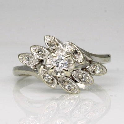 Diamond Waterfall Ring | 0.18ctw | SZ 6.5 |