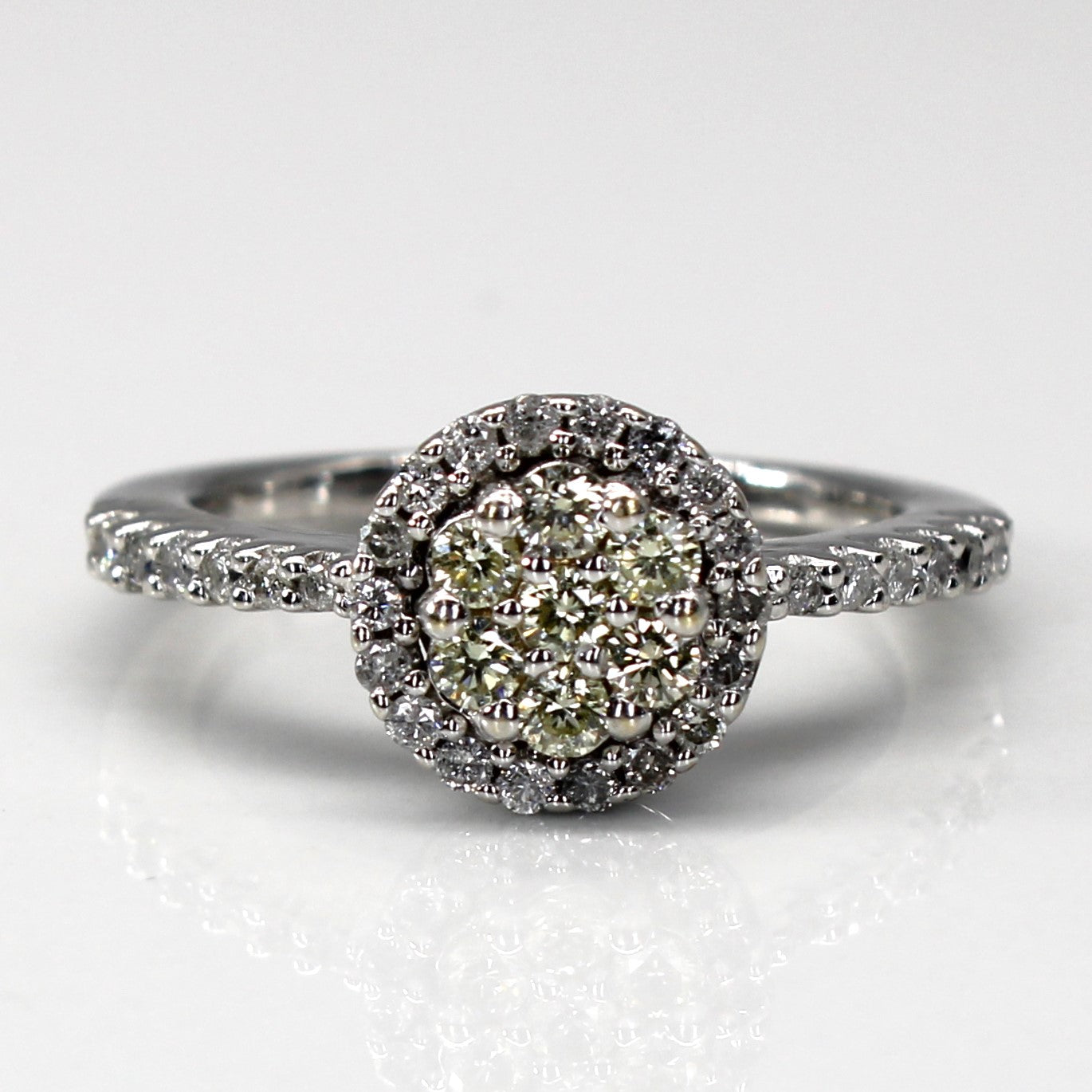 Halo Style Cluster Diamond Ring | 0.50ctw | SZ 5 |