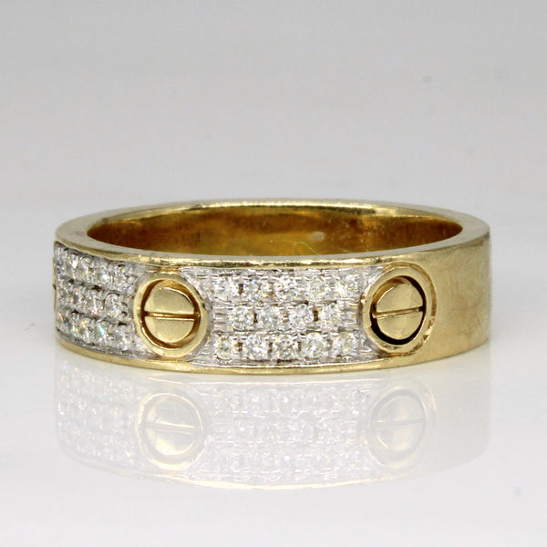 Diamond Cartier Inspired Ring | 0.55ctw | SZ 10.25 |