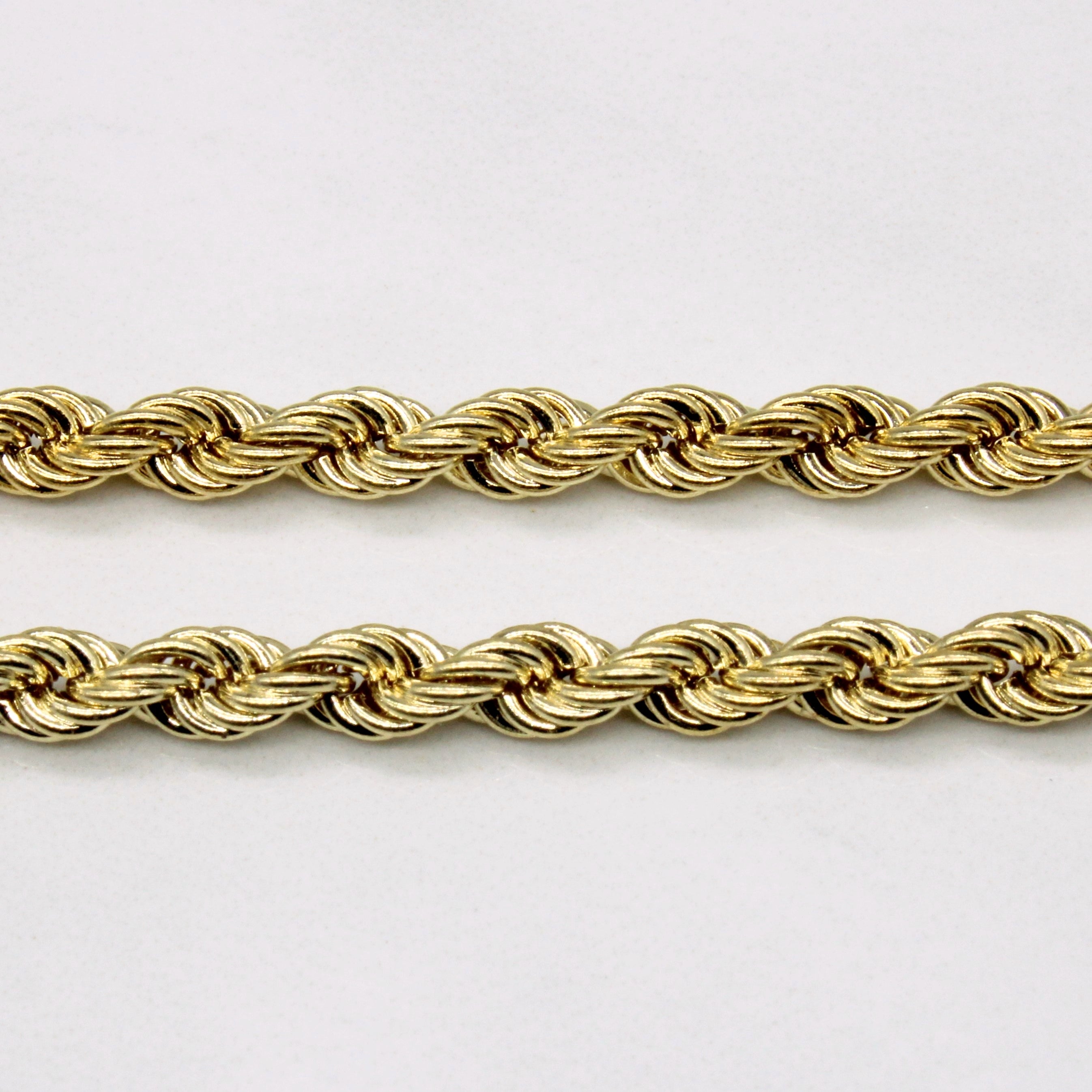 10k Yellow Gold Rope Chain | 30" |