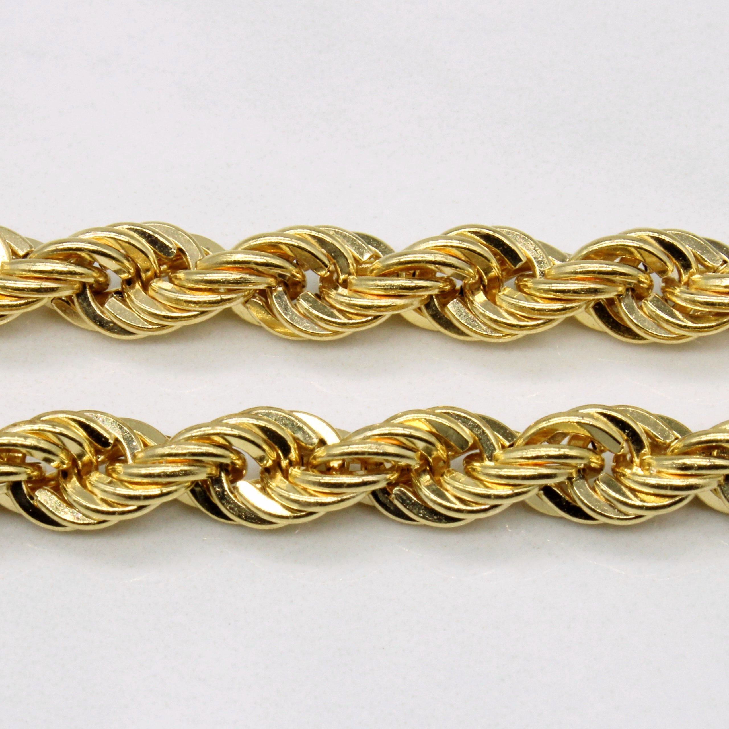 18k Yellow Gold Rope Chain | 19" |