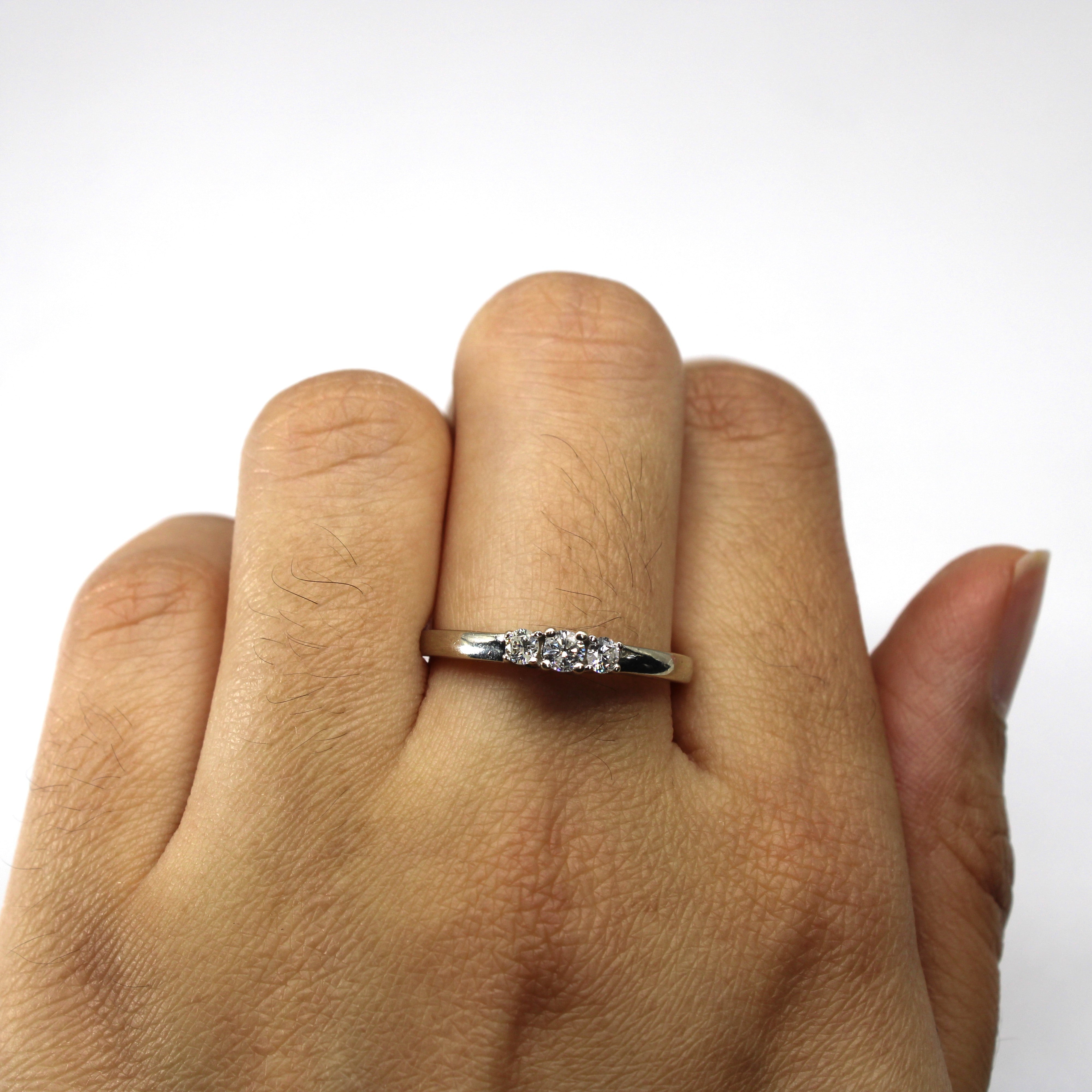 Three Stone Diamond Ring | 0.24ctw | SZ 9 |