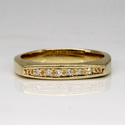 Diamond Soft Square Ring | 0.04ctw | SZ 7.25 |