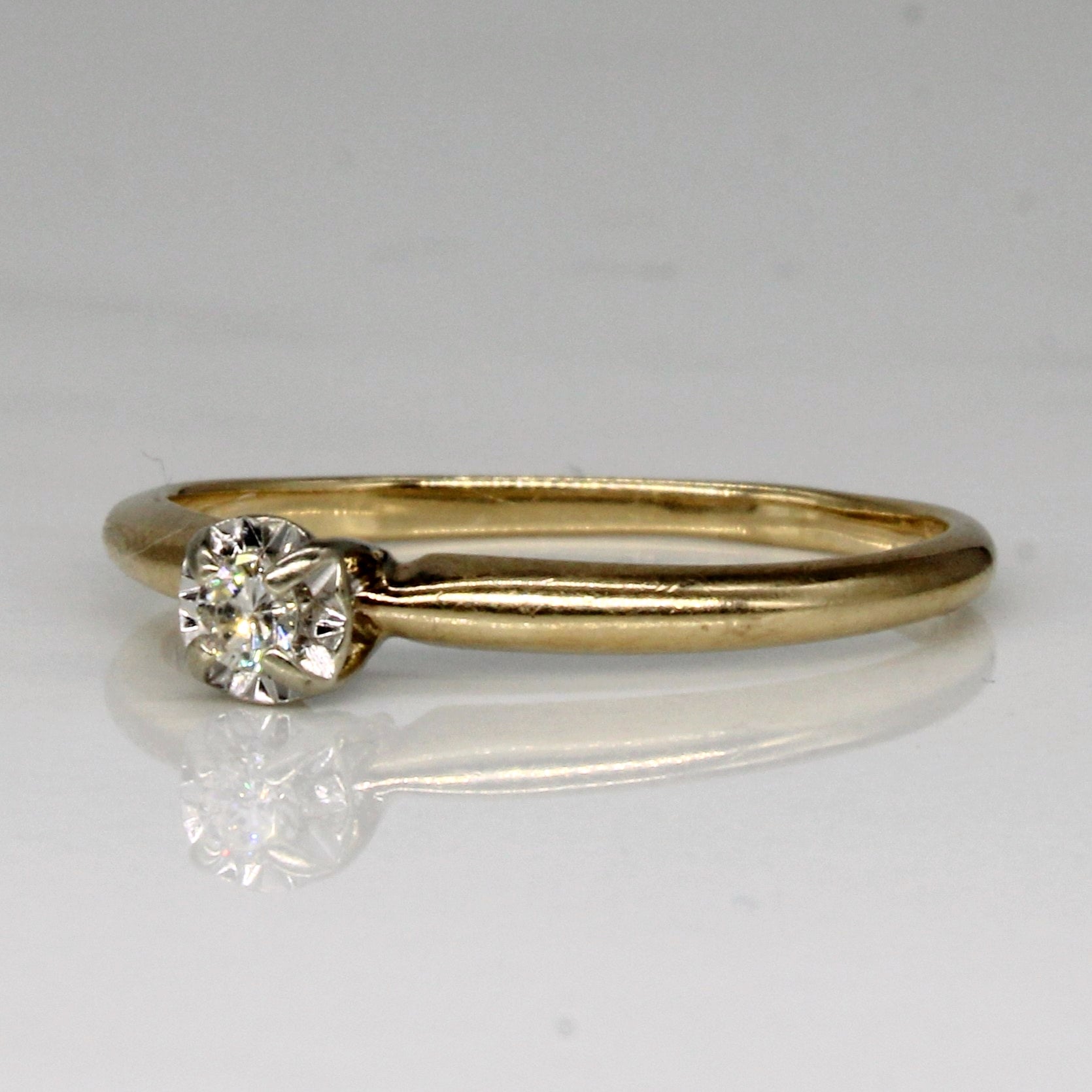 Cathedral Set Diamond Ring | 0.05ct | SZ 6.75 |
